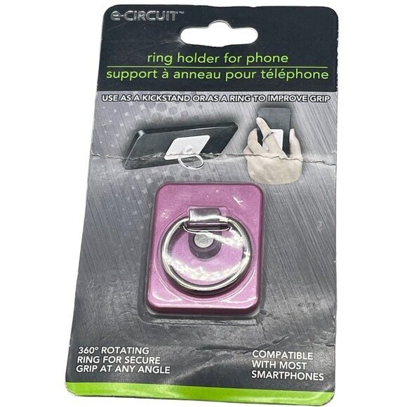 E-circuit ring holder for phone kickstand ring to improve grip 360* secure READ - Picture 1 of 7